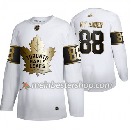 Toronto Maple Leafs William Nylander 88 Adidas 2019-2020 Golden Edition Weiß Trikot Authentic - Herren